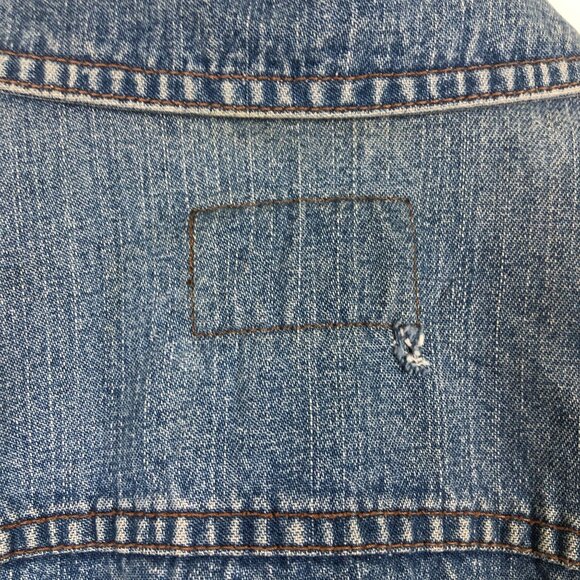 Calvin Klein Jeans Men's Vtg Trucker Denim Jacket Medium Cotton Medium Wash - Picture 10 of 10